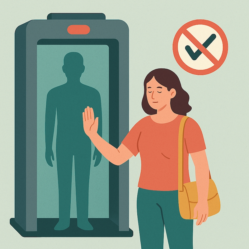 Avoid seats with embedded screens