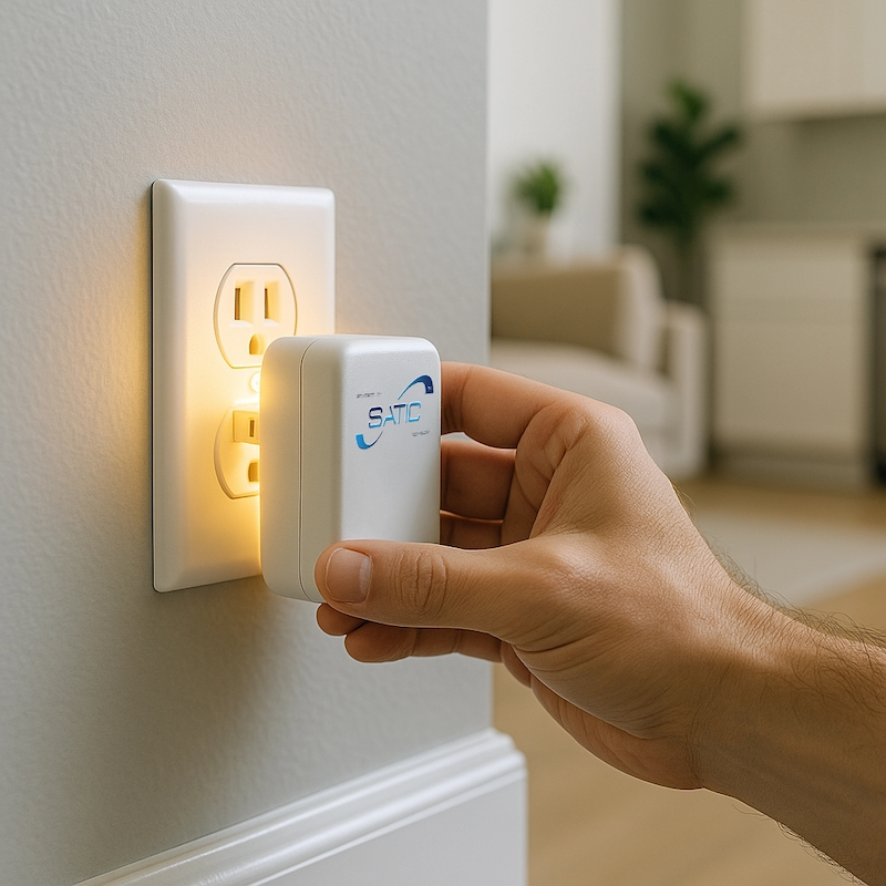 Plugging in EMF Eliminator into home outlet
