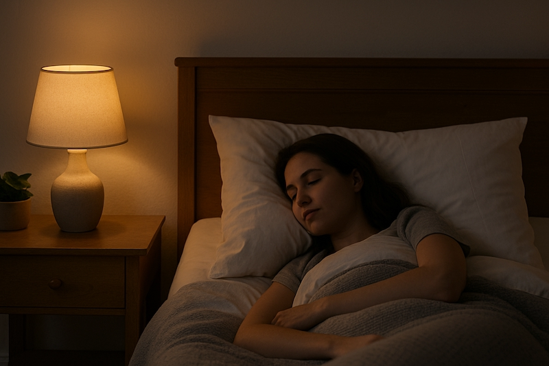 Peaceful bedroom scene with no phone visible